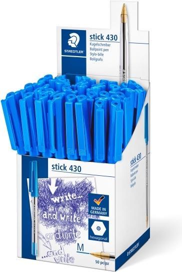 Image du produit Staedtler Stift Stick 430 Blau (50 Stück) (Bleu, 50 x)