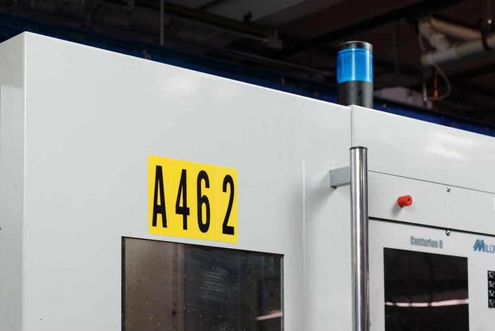 Produktbild Brady 3450-A, B-499, Nylongewebe, Buchstabe A, Schwarz auf Gelb, 38 x 89mm, Schrifth. 75mm(25 K. á