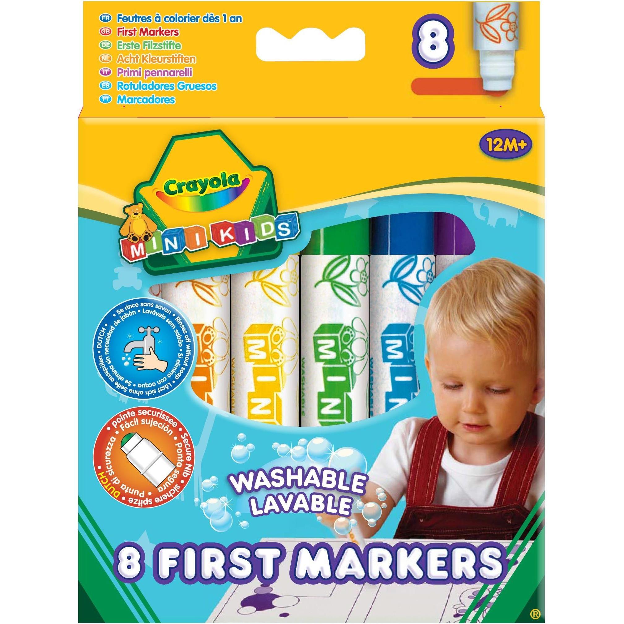 Thumbnail - Crayola, Malstifte, Mini Kids - Marker (Multi, 8 x)
