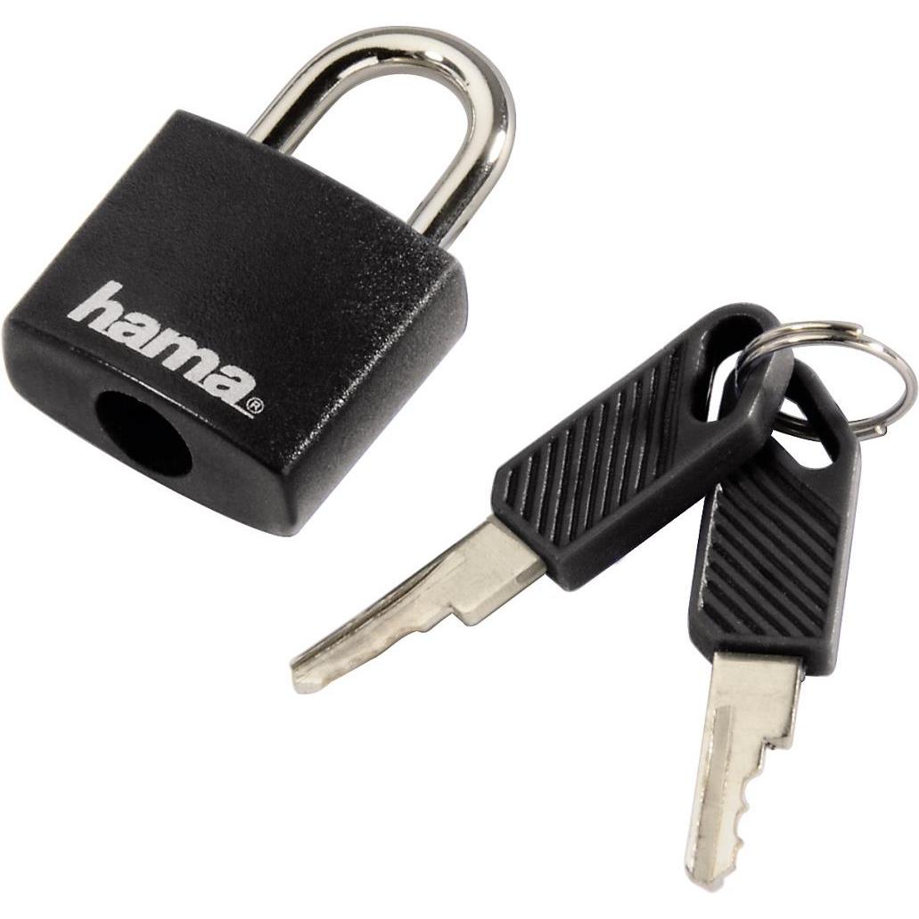 Thumbnail - Hama Gepäckschloss 2er-Set, Notebook Security, Schwarz