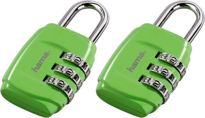 Immagine prodotto Hama Set di 2 lucchetti per bagagli a combinazione