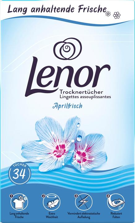 Produktbild Lenor Trocknertücher Aprilfrisch (34 Waschgänge, Waschtücher)