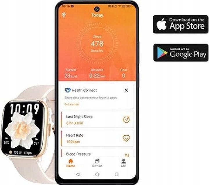 Actual product image Myphone Watch Pastel Silver/Foggy Day