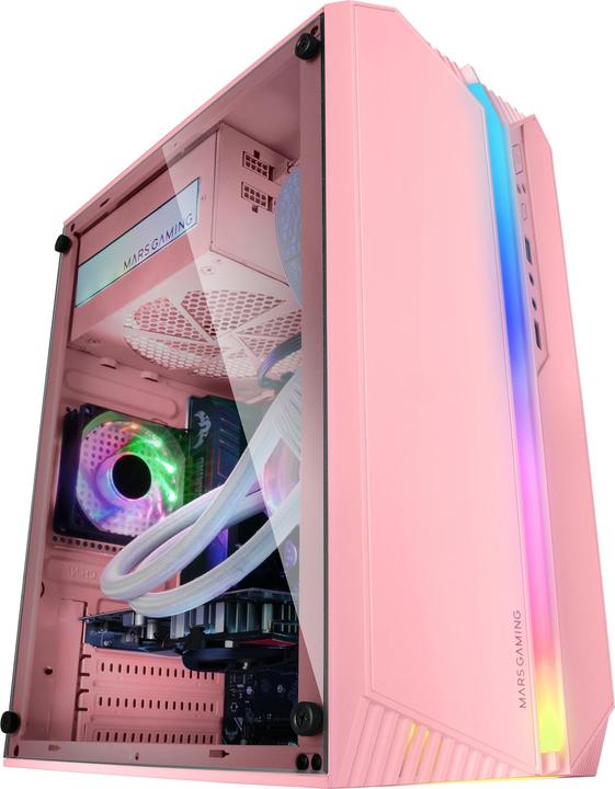 Image du produit Mars Gaming Boitier Mini Tour Micro ATX MC-S1 RGB avec panneau vitré (Rose) (mATX, Mini-ITX)