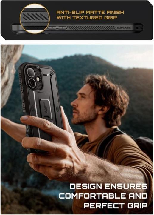 Produktbild Supcase UB Pro iPhone 17 Hülle - Schwarz (Apple iPhone 17)