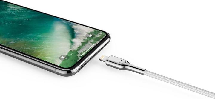 Productafbeelding Cygnett Gepantserde Lightning naar USB-A kabel 2M -Wh (2 m, USB 3.0, 12 W)