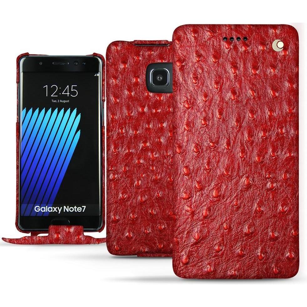 Thumbnail - Noreve Lederschutzhülle vertikal (Samsung Galaxy Note 7), Smartphone Hülle, Rot