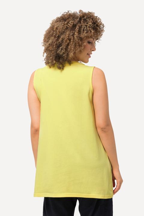Immagine prodotto Ulla Popken Top dal taglio lungo e smanicato con vestibilità classica e scollo rettangolare (50, 52)