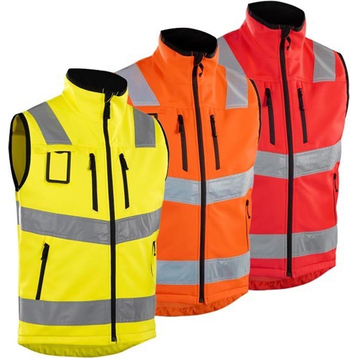 Blakläder, Arbeitsjacke, Softshell Weste Warnschutz (L)