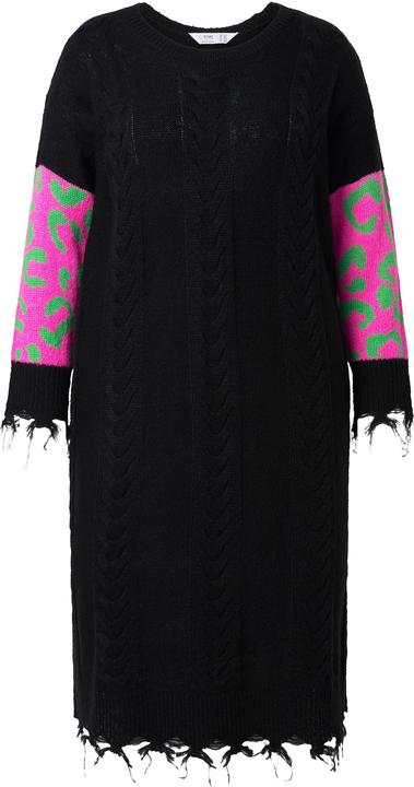Produktbild Angel of Style Strickkleid, Straight Fit, Midilänge, Fransen, Leo-Langarm (60)