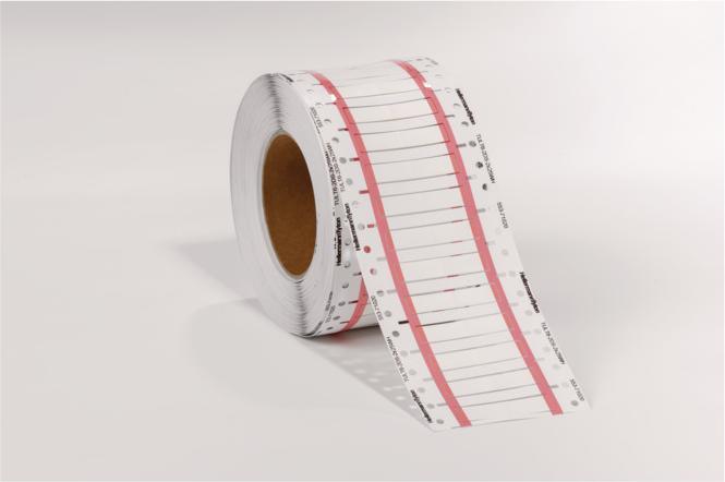 Actual product image HellermannTyton 553-71014 TULT4.8-1.6DS-2x25WH-PO-X-WH Heat shrinkable markers White 2000pcs. (2000 x)