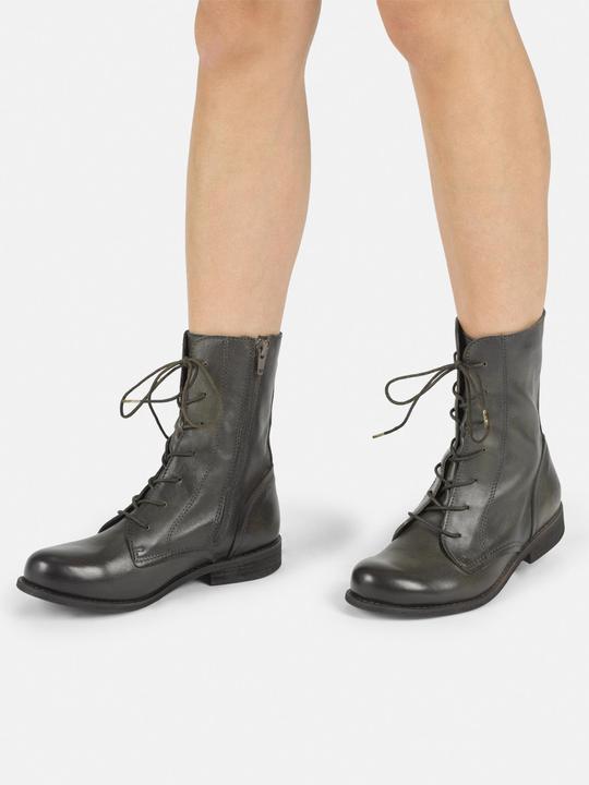 Actual product image Felmini Wide Fit W103 lace-up boot made of genuine leather, with inner zip and low heel. (41)
