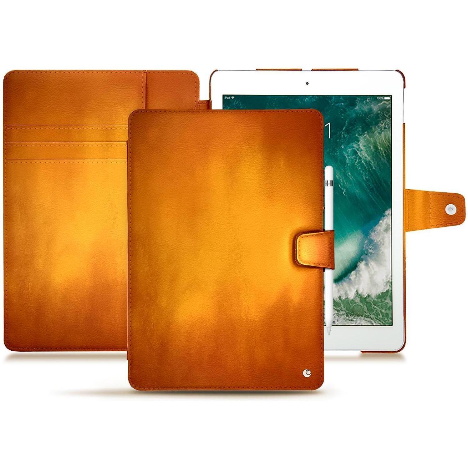 Noreve Lederschutzhülle Wallet (iPad Air 2019 (3. Gen)), Tablet Hülle, Orange