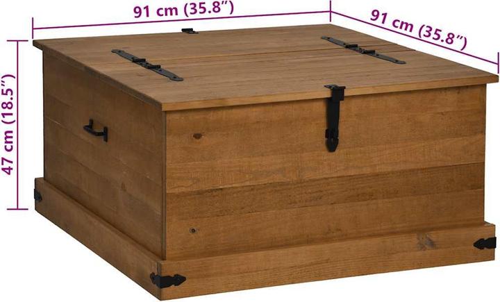 Produktbild vidaXL Truhe (91 cm, 1x)