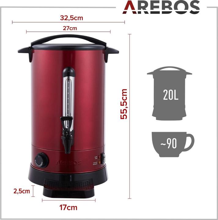 Image du produit Arebos Chaudière à vin chaud