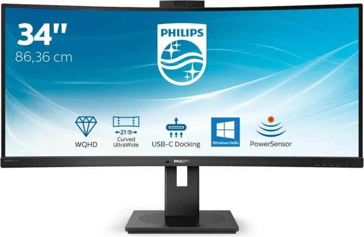 Produktbild Philips 346P1CRH/00 (3440 x 1440 Pixel, 34")