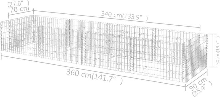 Immagine prodotto vidaXL Gabionen-Hochbeet
