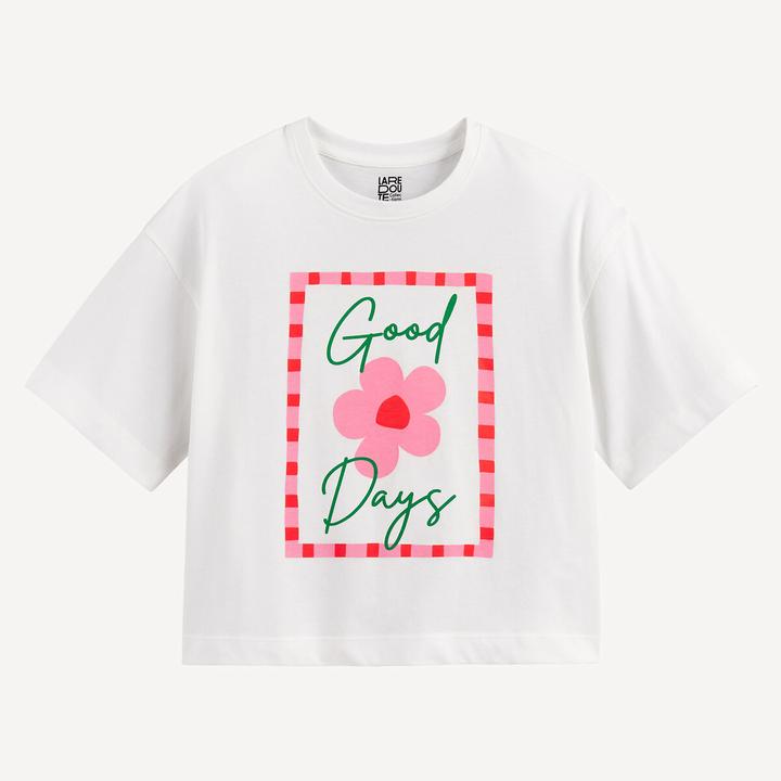 Produktbild La Redoute Collections T-Shirt mit Rundhalsausschnitt (128)