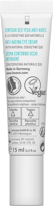 Produktbild Lavera Q10 basis sensitiv (Augenpflege Crème, 15 ml, Tag + Nacht)