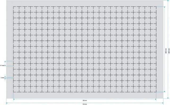 Actual product image Feldherr DS005RS-PE - Double-size grid PE rigid foam 5 mm - self-adhesive (Plastic)