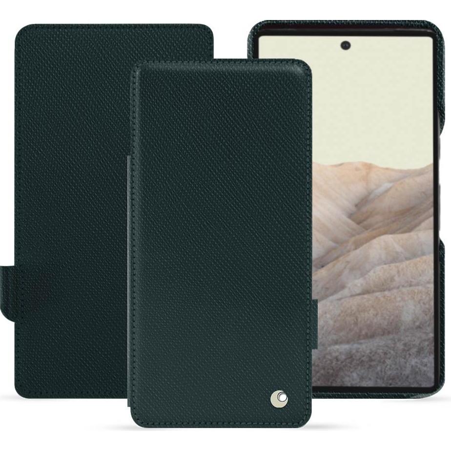Noreve Lederschutzhülle horizontal (Google Pixel 7), Smartphone Hülle, Grün