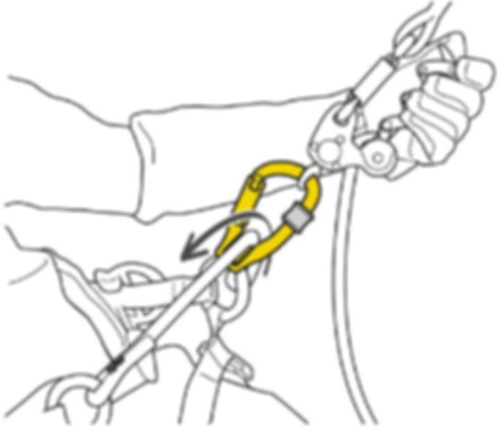 Immagine prodotto Moschettone Rollclip con Triact PETZL