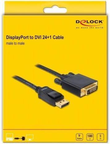 Produktbild Delock DisplayPort — DVI (5 m, DisplayPort, DVI, 1.1)