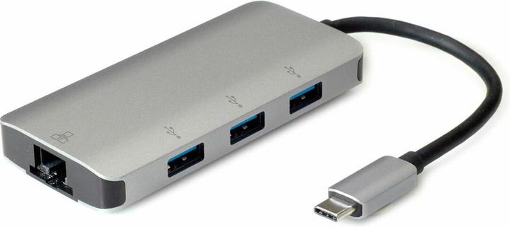 Roline USB-C Gigabit Ethernet Konverter (USB-C, 3 Ports)