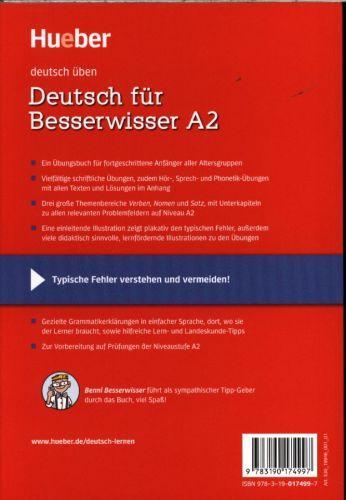 Produktbild Deutsch für Besserwisser A2. Buch mit MP3-CD (Deutsch, Anneli Billina, 2023)