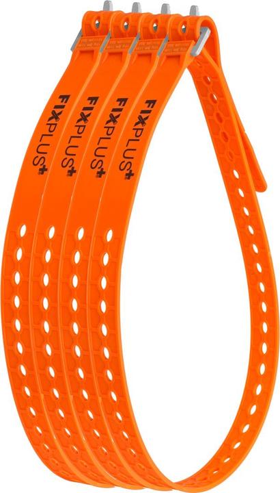 Fixplus Kit d'élastiques de porte-bagages Rack Pack, 46+15cm, pour barres de 13mm, orange