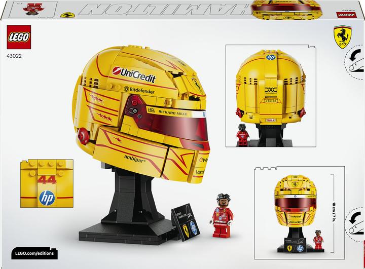 Actual product image LEGO Scuderia Ferrari HP Lewis Hamilton Helmet (LEGO Editions)