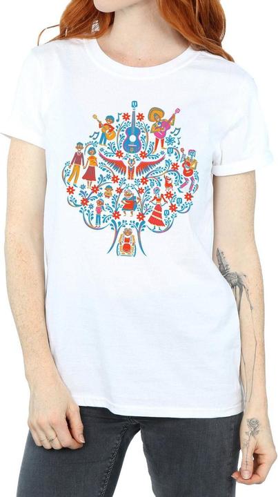 Actual product image Disney Womens/Ladies Coco Tree Pattern Cotton Boyfriend T-Shirt (S)