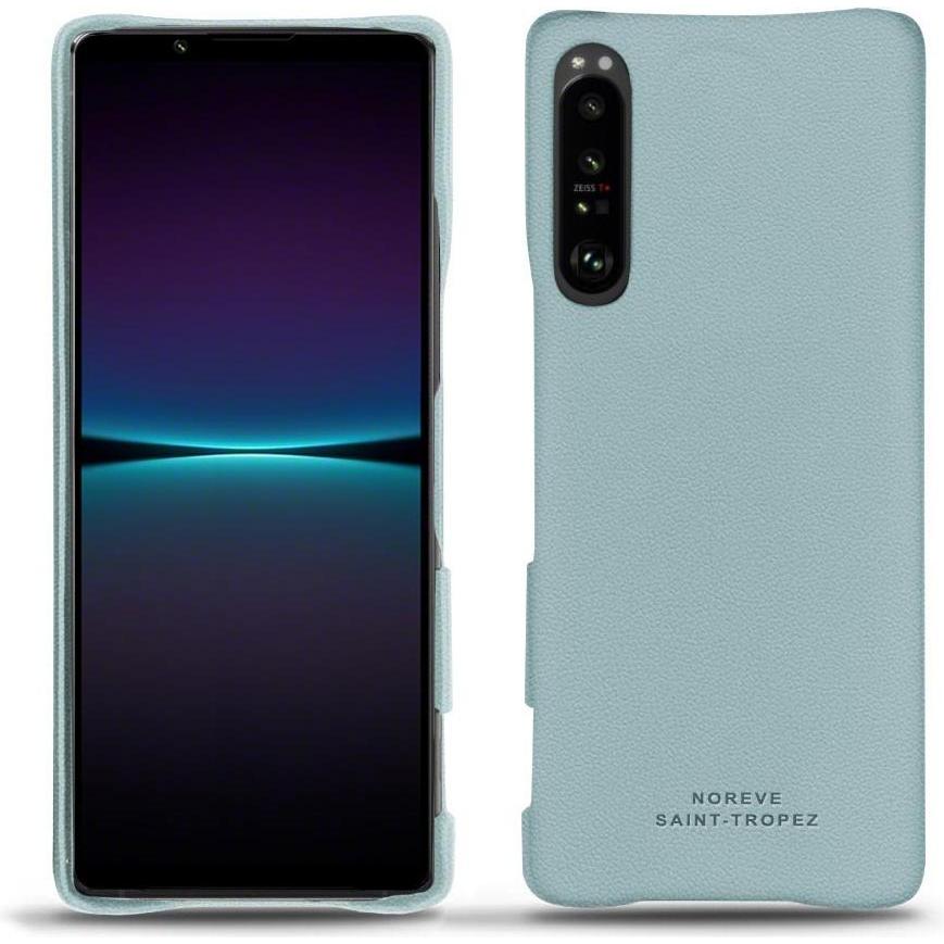 Noreve Lederschutzhülle (Sony Xperia 1 IV), Smartphone Hülle, Blau