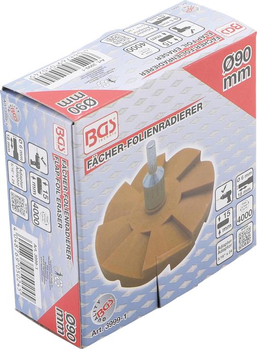 Actual product image BGS Fan foil eraser