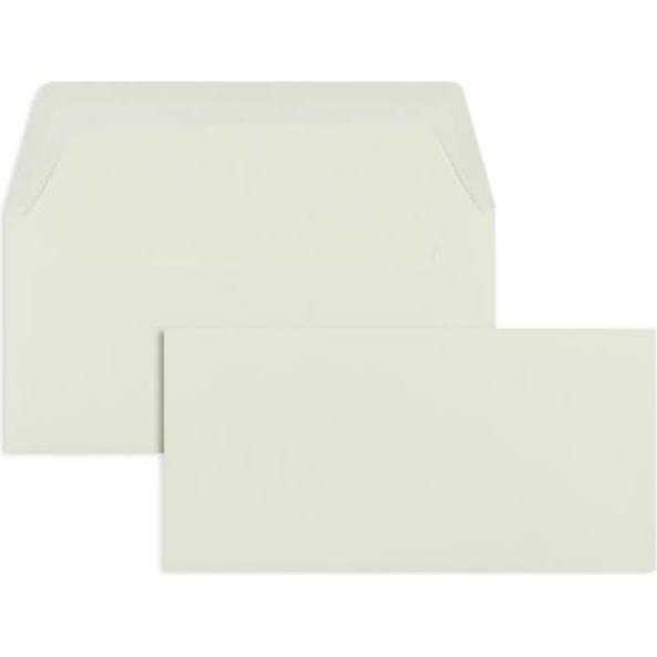 Blanke, Briefumschlag, Briefumschläge DINlang 100g/qm gummiert VE=100 Stück ivory (110 x 220 mm, 100 x)