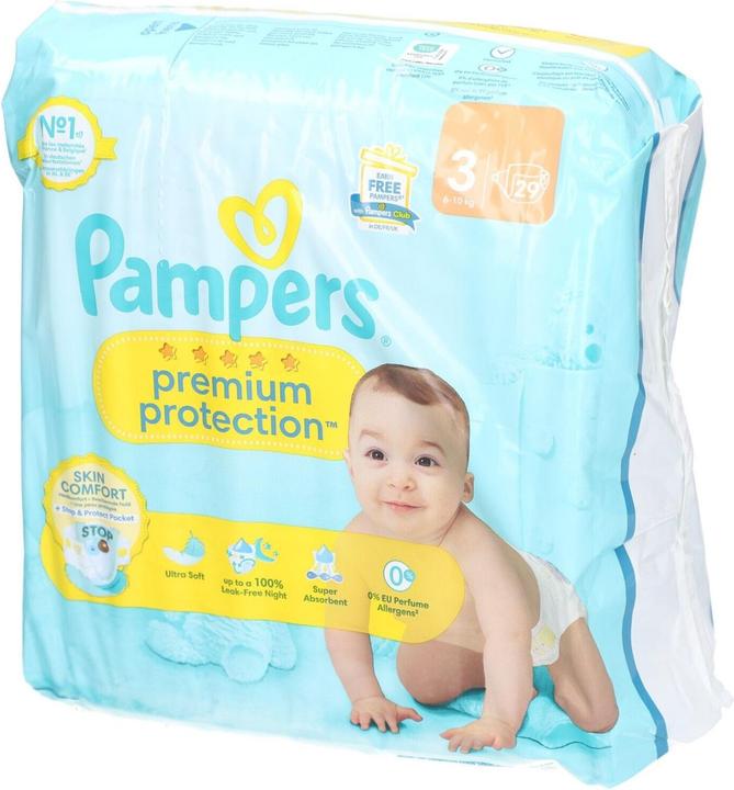 Produktbild Pampers Premium Protection (Gr. 3, Tragepack, 29 Stück)