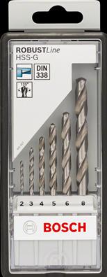 Produktbild Bosch Professional Zubehör PRO Metal HSS-G Spiralbohrer-Set, 19-tlg. (1 mm, 1.5 mm, 2 mm, 2.5 mm, 3 mm, 3.5 mm, 10 mm, 7 mm, 7.5 mm, 8 mm, 8.5 mm, 9 mm, 9.5 mm, 4 mm, 4.5 mm, 5 mm, 5.5 mm, 6 mm, 6.5 mm)