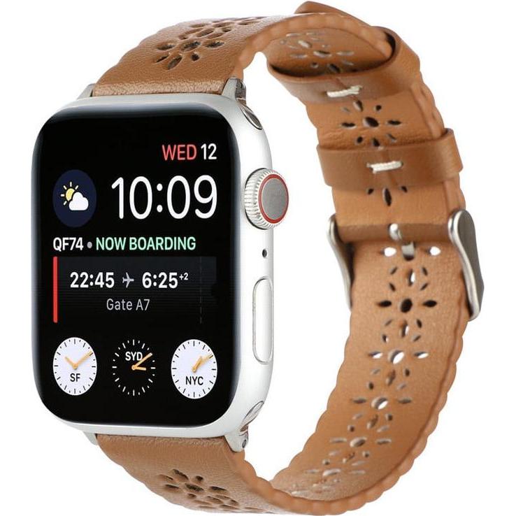 Thumbnail - Strap-it Lederarmband (Leder, Apple Watch), Uhrenarmband, Braun