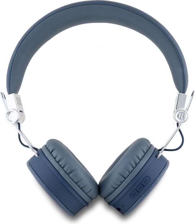 Immagine prodotto Guess Cuffie senza fili ENC con logo a triangolo in PU - Blu (ANC, 32 h, Senza fili)