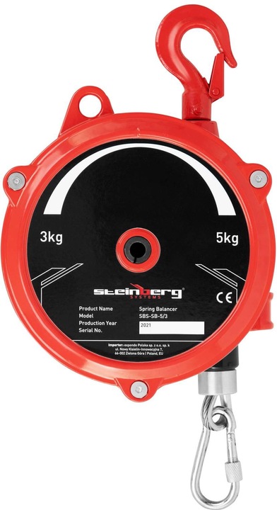 Produktbild Steinberg Balancer Federzug 3 - 5 kg Gewichtsausgleicher Profi Spring Balancer Seil 1,5 m