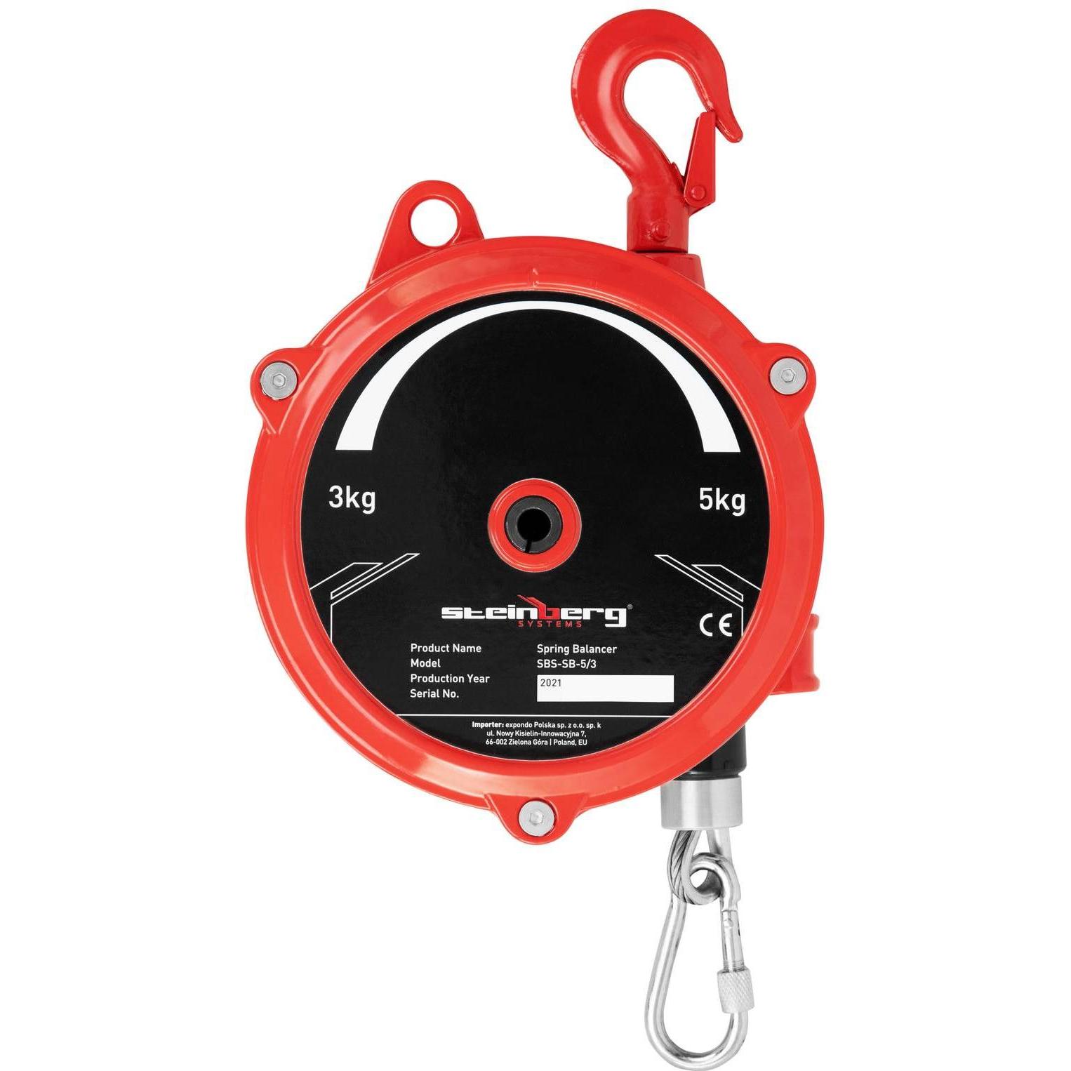 Thumbnail - Steinberg, Fördertechnik, Balancer Federzug 3 - 5 kg Gewichtsausgleicher Profi Spring Balancer Seil 1,5 m