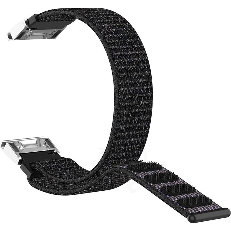 Thumbnail - Strap-it Nylonarmband (Nylon, fenix 5X, fenix 6X), Uhrenarmband, Schwarz