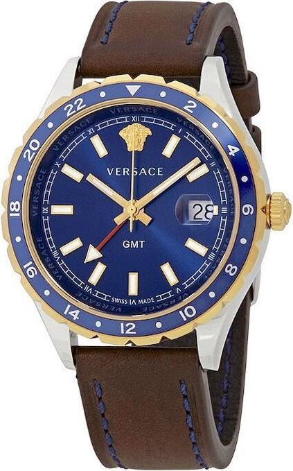 Actual product image Versace V11080017 Hellenyium GMT heren horloge (Swiss made, 42 mm)