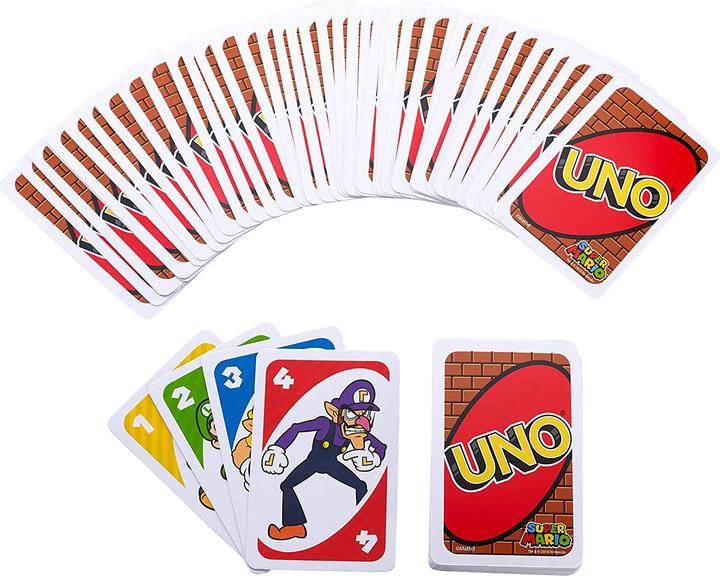 Actual product image Mattel Games UNO Mario Kart (English, Spanish)