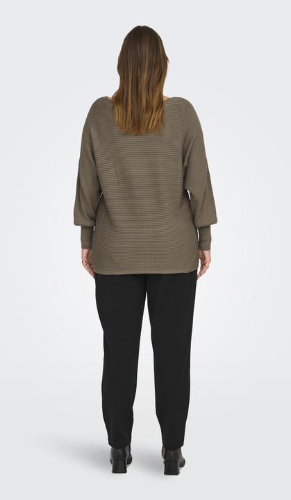 Produktbild Only Knit Fit U-Boot Ausschnitt Gerippte Ärmelbündchen Pullover Strickpullover (M)