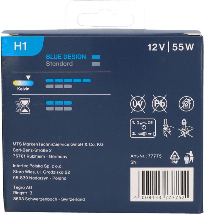 Immagine prodotto Unitec Xenon Blue Design (H1)