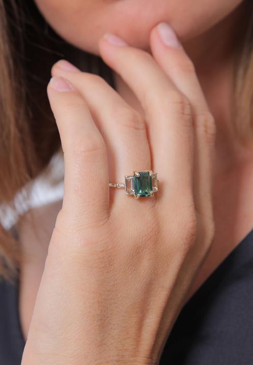 Immagine prodotto Elli Cocktailring mit Quartz und Topas Edelstein (54, 925 Argento)