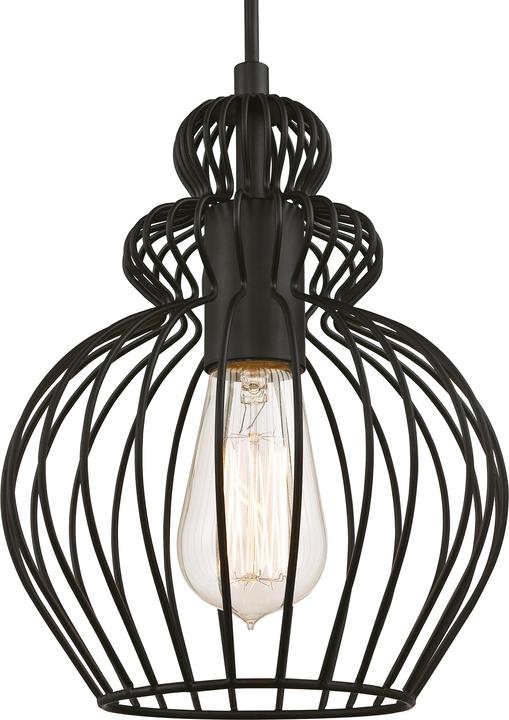 Produktbild Westinghouse Pendelleuchte Käfig Mattschwarz mit 1 Lampe (E27)