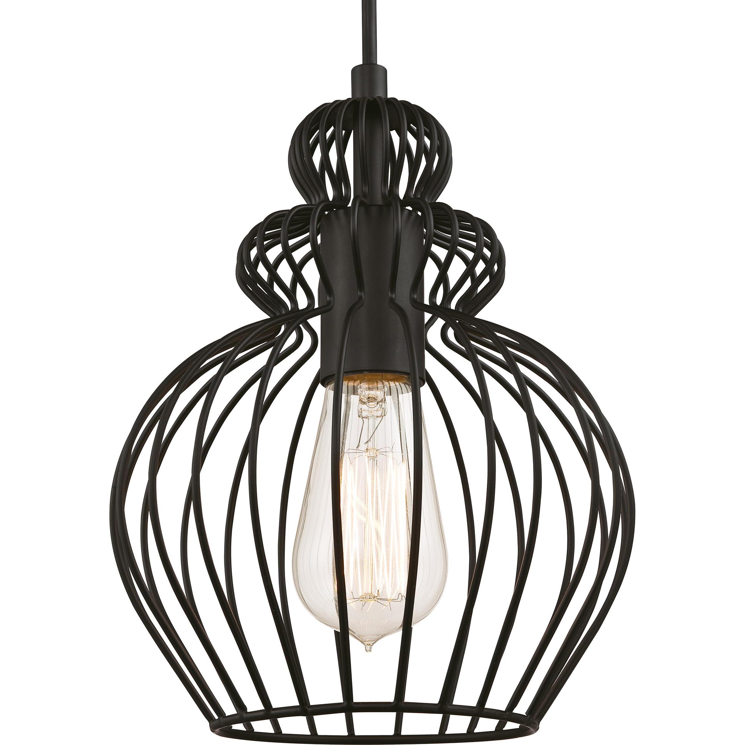 Thumbnail - Westinghouse, Pendelleuchte, Pendelleuchte Käfig Mattschwarz mit 1 Lampe (E27)