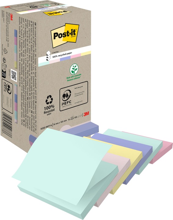Actual product image Post-it Recycling Notes (76 x 76 mm)